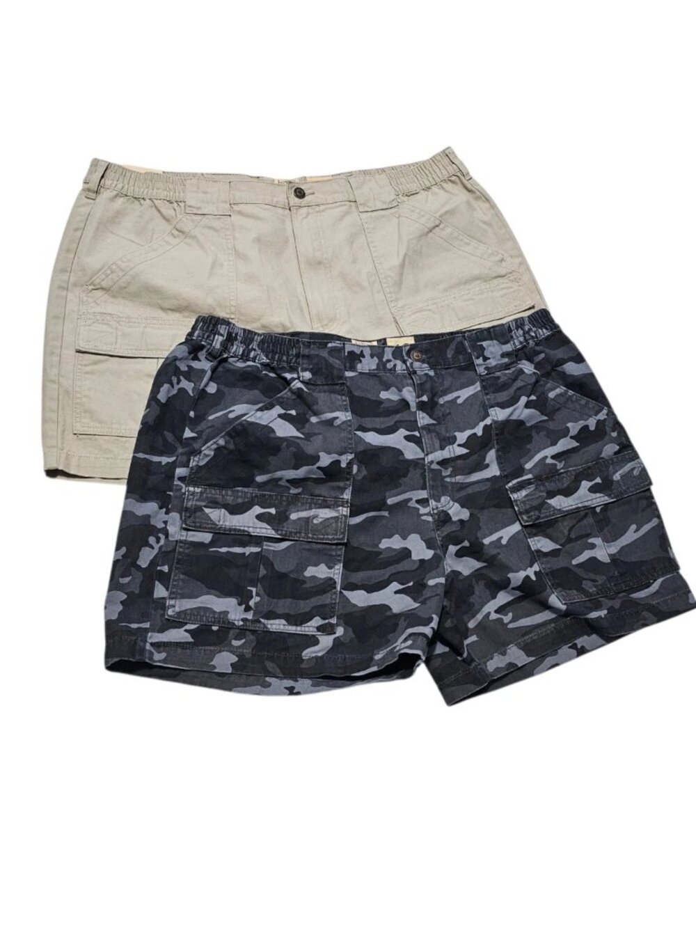 Bundle Mens Red Head Brand Beachcomber Camo & Khaki Utility Shorts Size 42
